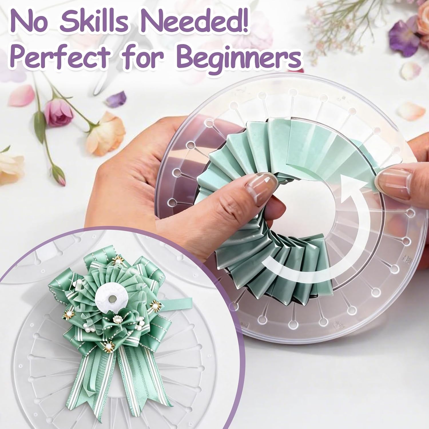 Embroidery Daisy - Ferramenta DIY para Fazer Rosetas de