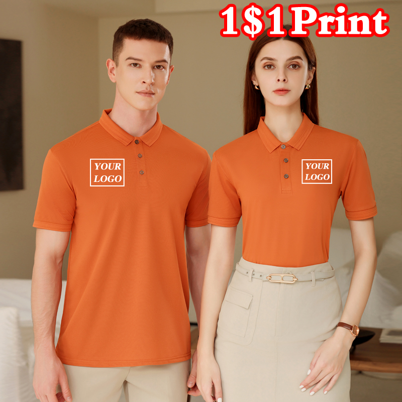 Embroidery Logo - Camisa Polo Esportiva de Secagem Rápida