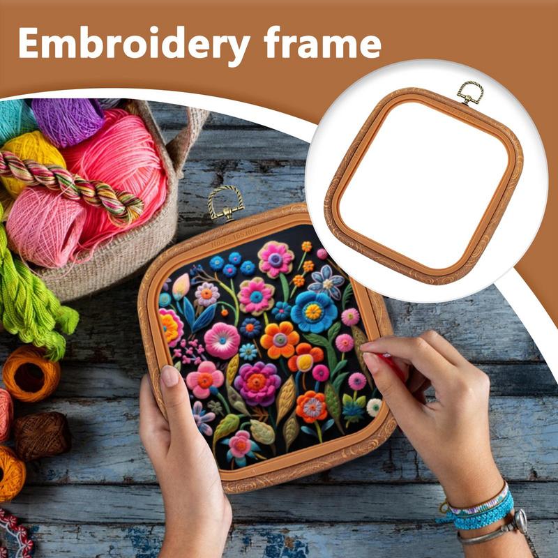 Embroidery Hooping - Quadro de aro de bordado grande,