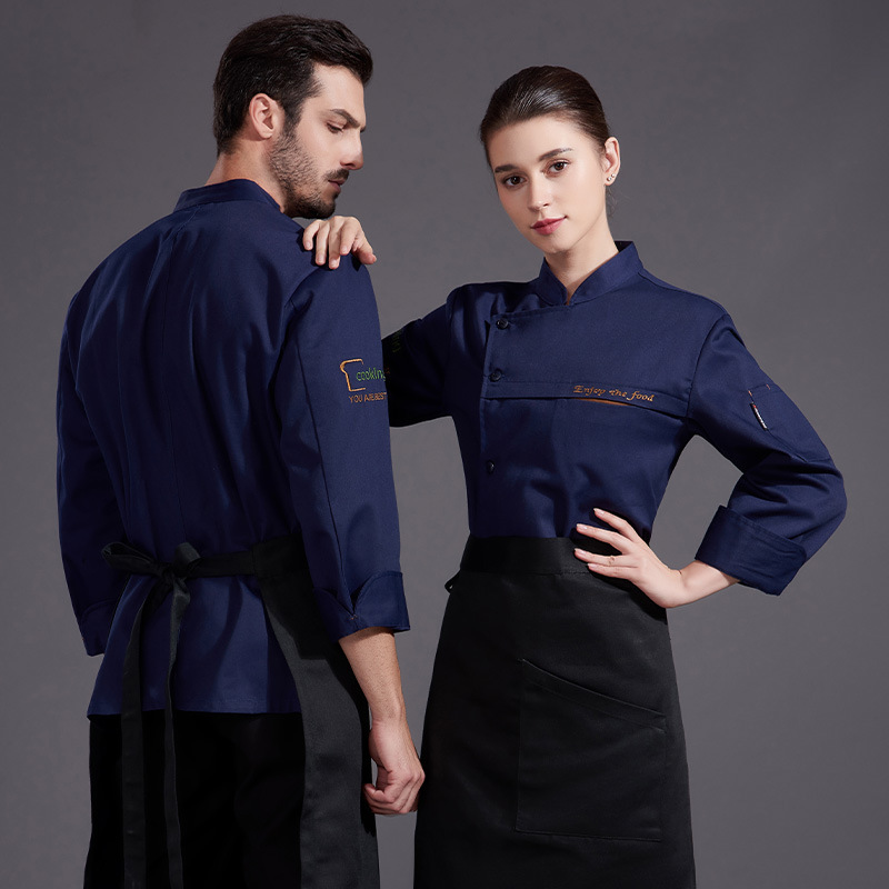 Embroidery Kitchen - C341 roupas de manga comprida hotel
