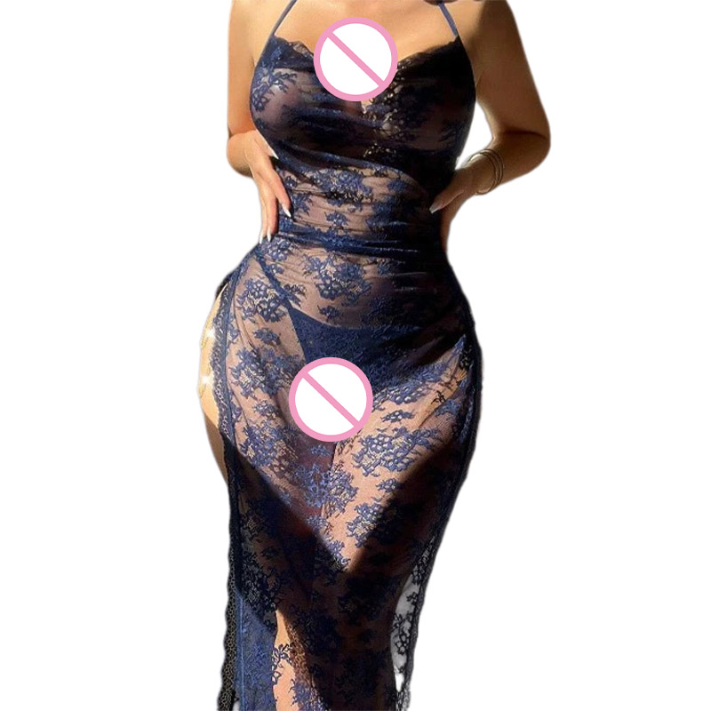 Embroidery Underwear - Conjunto Erótico Sexy para Mulheres, Vestido