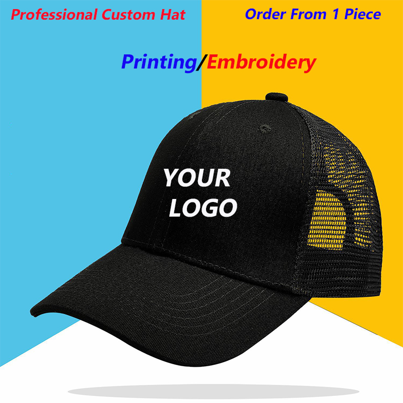 Embroidery Design Logo - Boné de malha profissional para homens