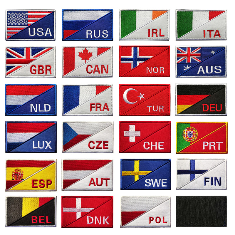 Embroidery Uk - Remendo nacional da bandeira com remendo,