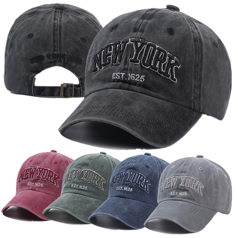 Embroidery York - Moda nova york bordado bonés de