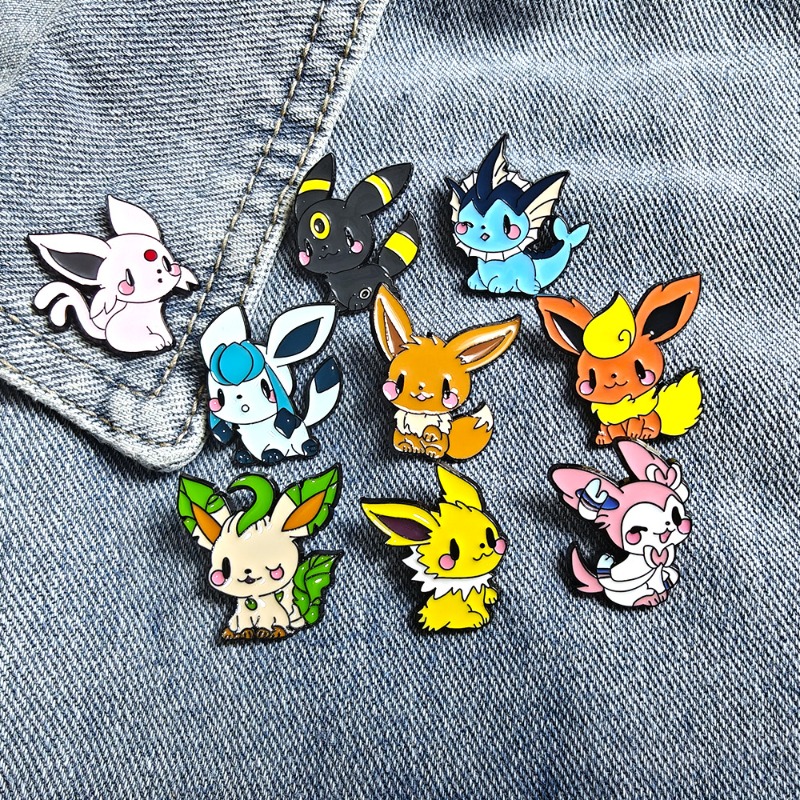 Embroidery Outfit - Conjunto de 9 Broches de Anime