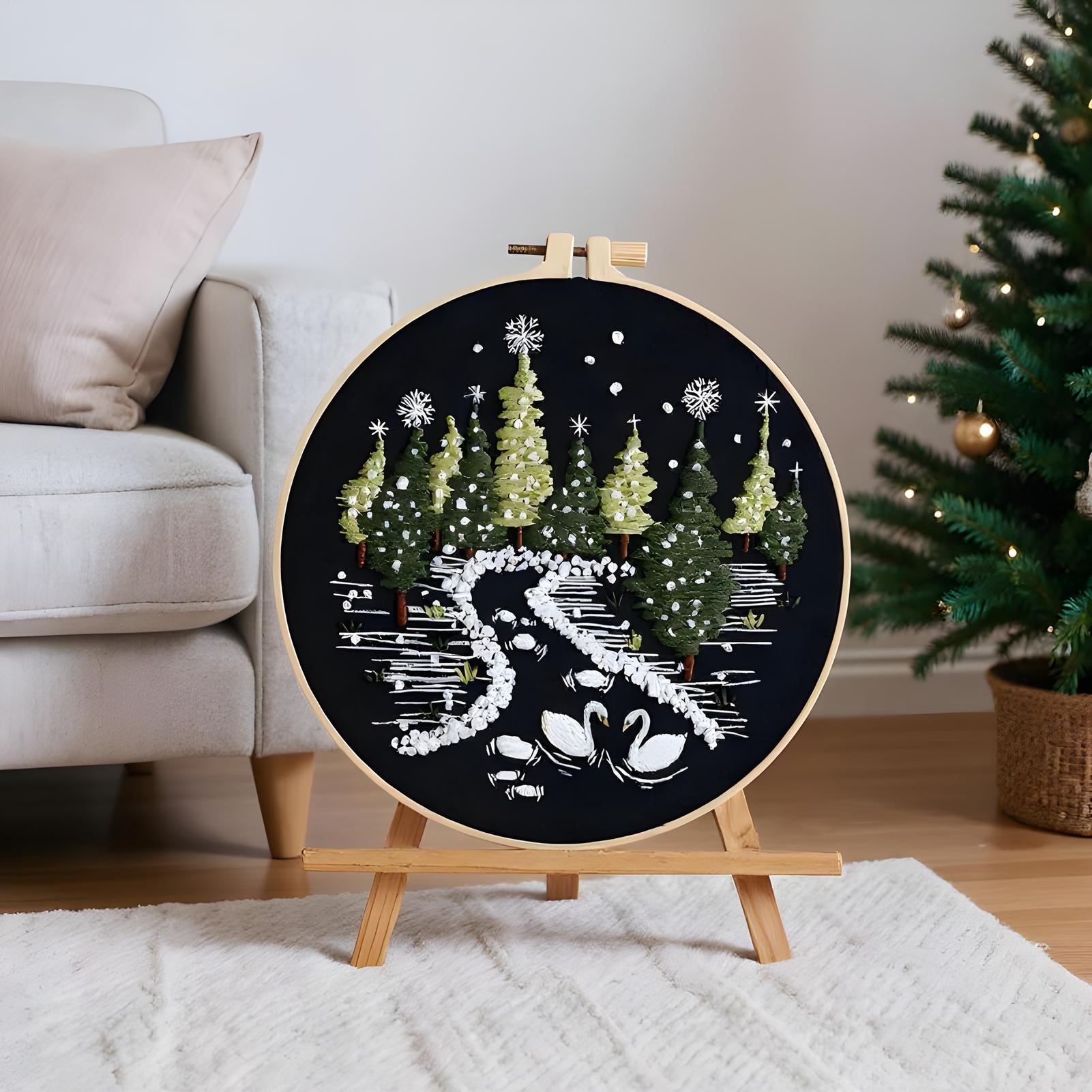 Embroidery Kitchen - Kit de bordado de natal, fácil