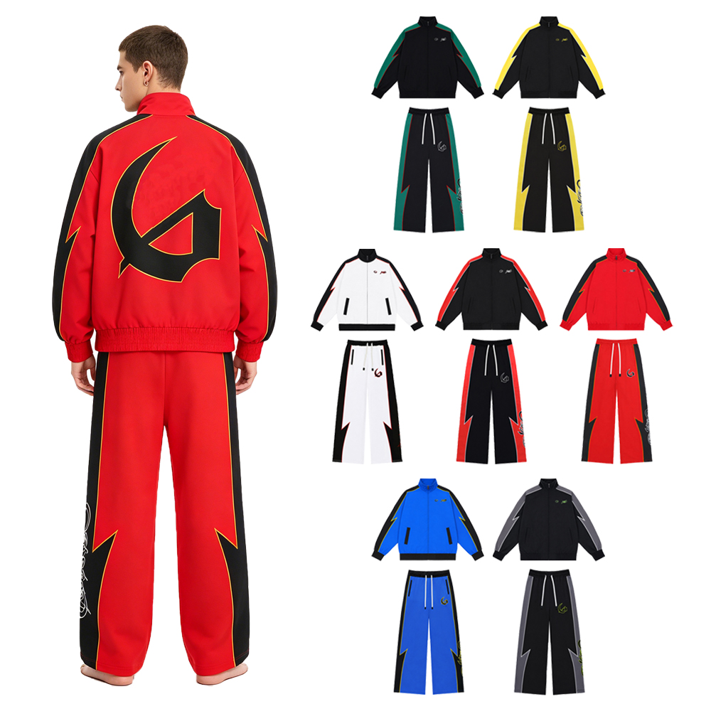 Embroidery Style - Conjuntos de Streetwear Y2K para Homens,
