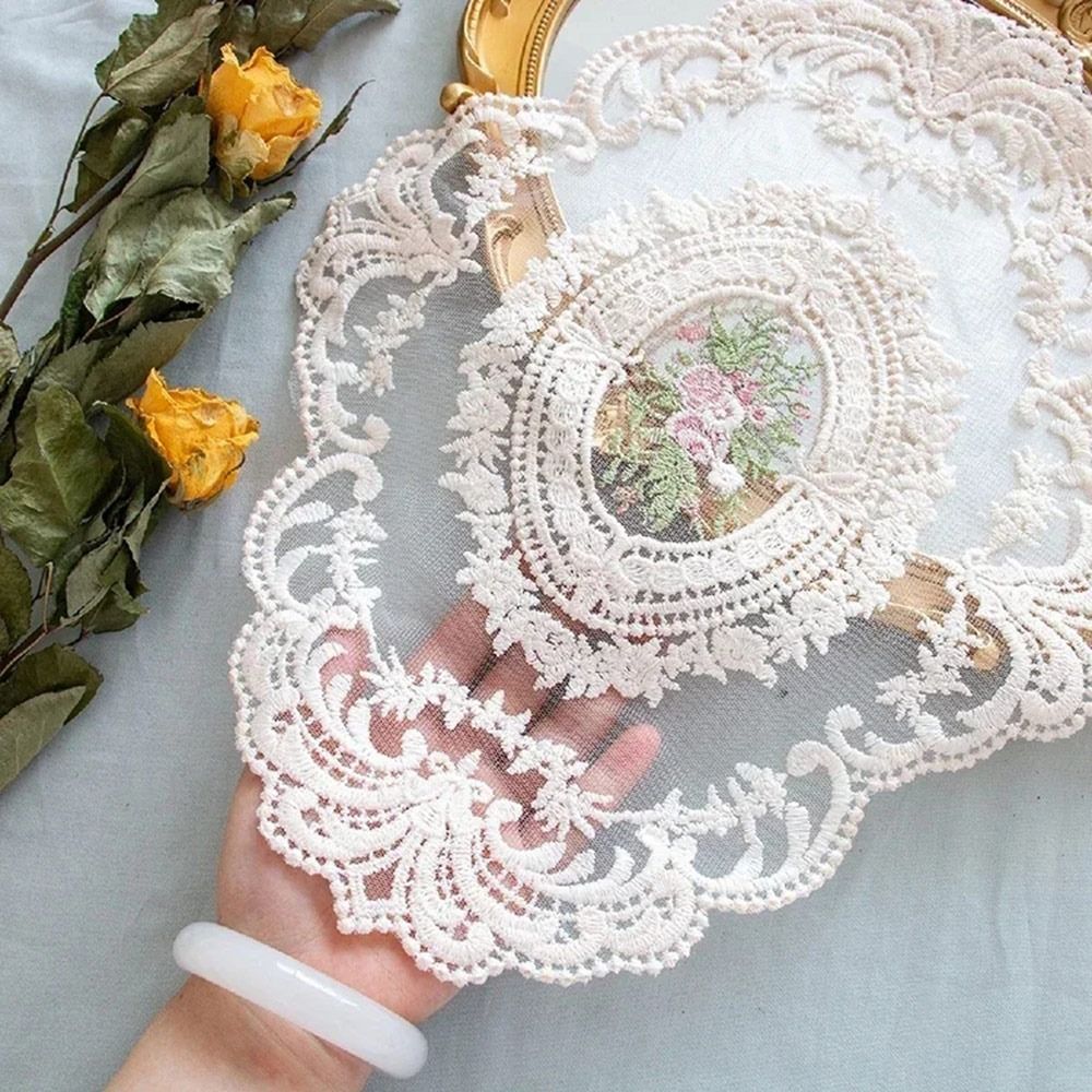 Embroidery Kitchen - Europeu oval retro vintage rendas bordado