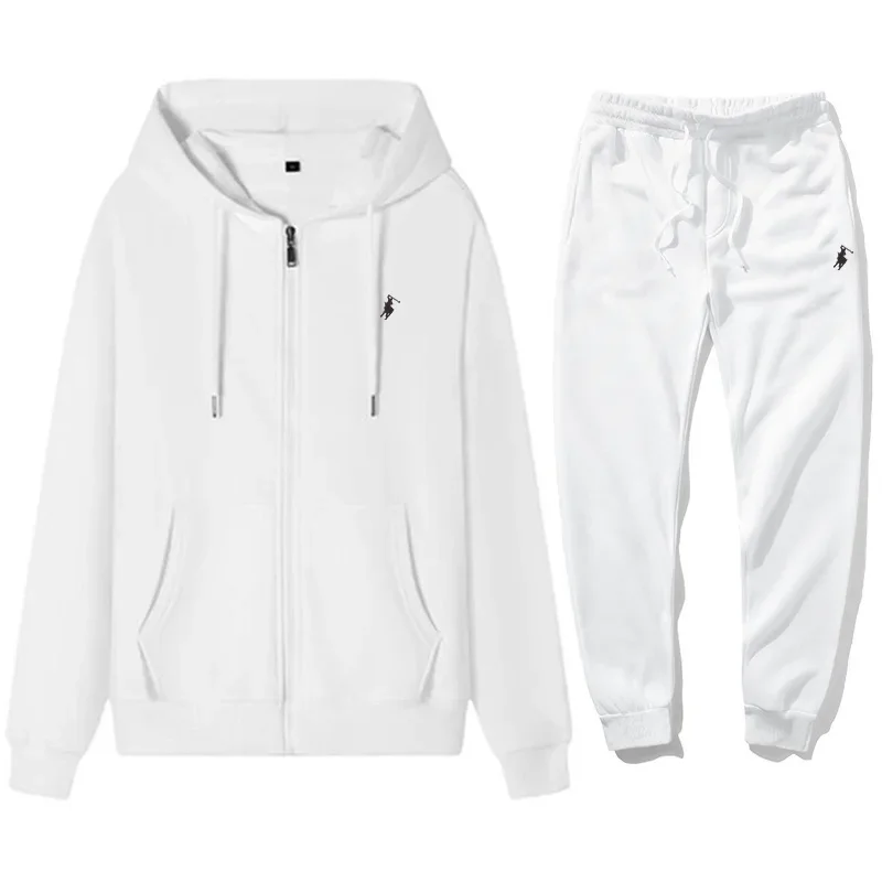 Embroidery Style - Conjunto de Moletom Clássico Masculino 2026: