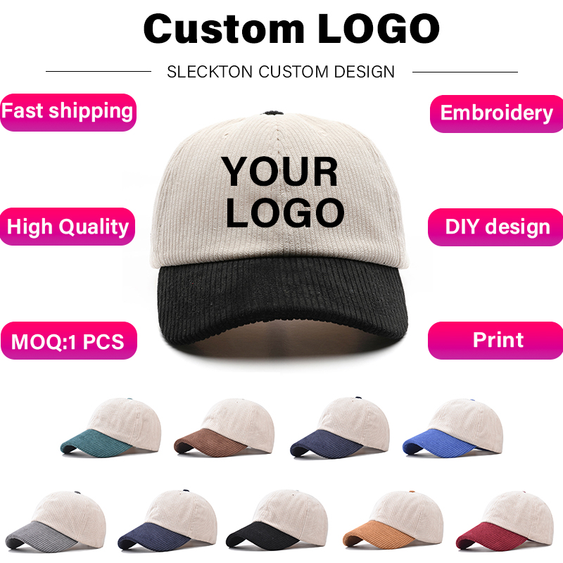 Embroidery Design Logo - SLECKTON Logotipo Boné de beisebol personalizado