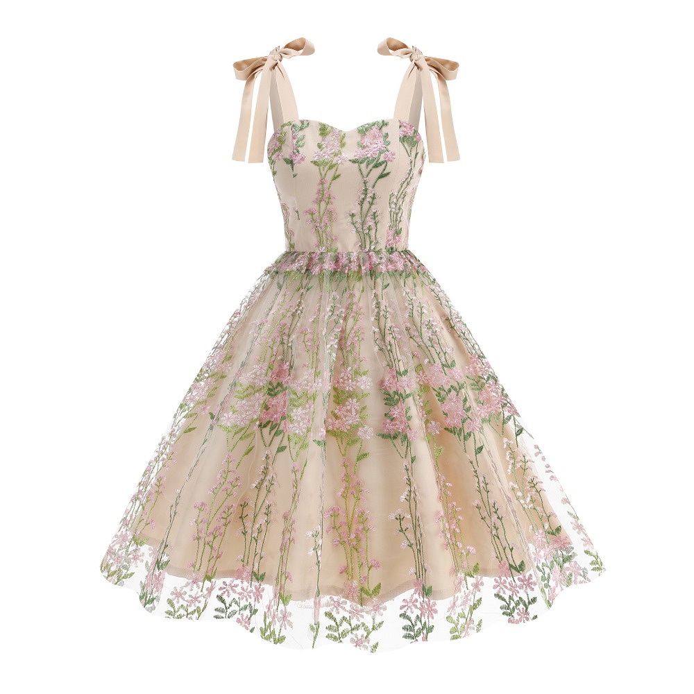 Embroidery Skirt - Vestido Sexy Sem Alças com Bordado