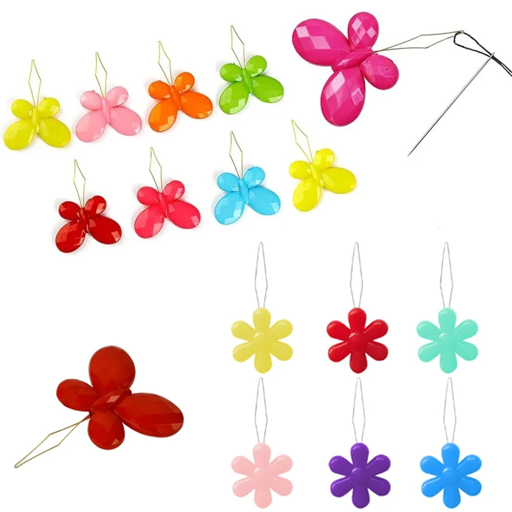 Embroidery Daisy - 10-50 pçs cor aleatória agulha threader