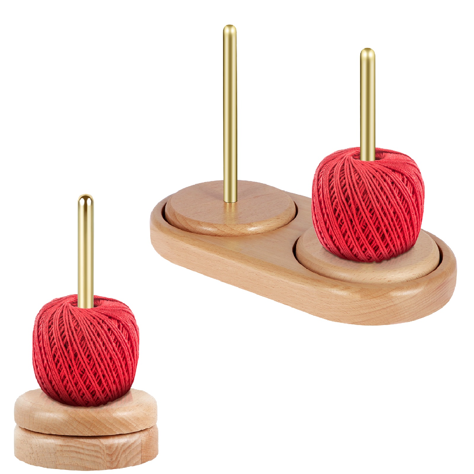 Embroidery Yarn - Suporte de bola de fio rotativo,
