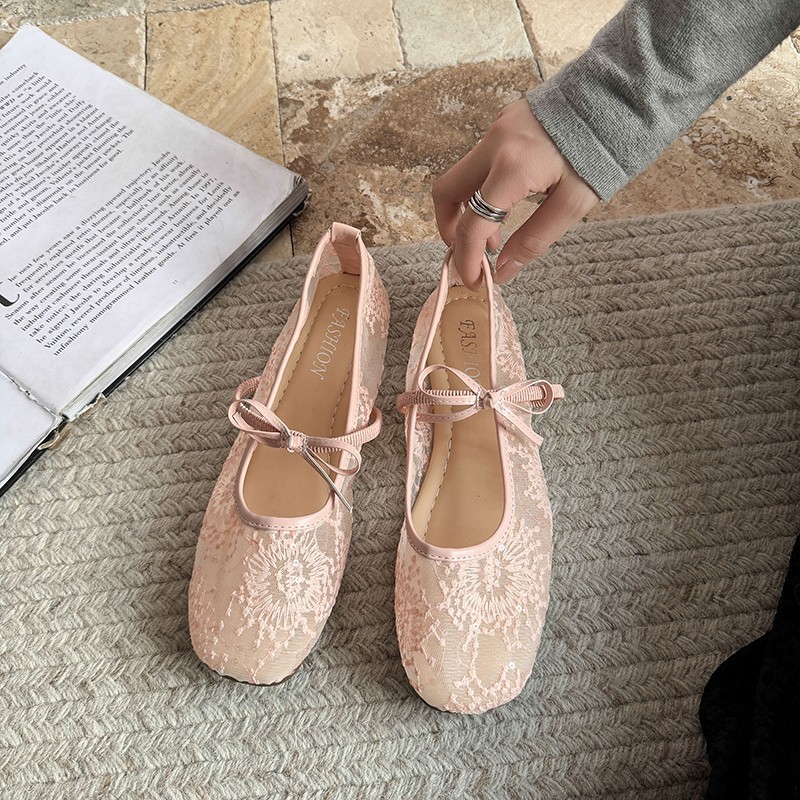 Sapatos planos de balé suave f - Embroidery Shoes avaliação e preço