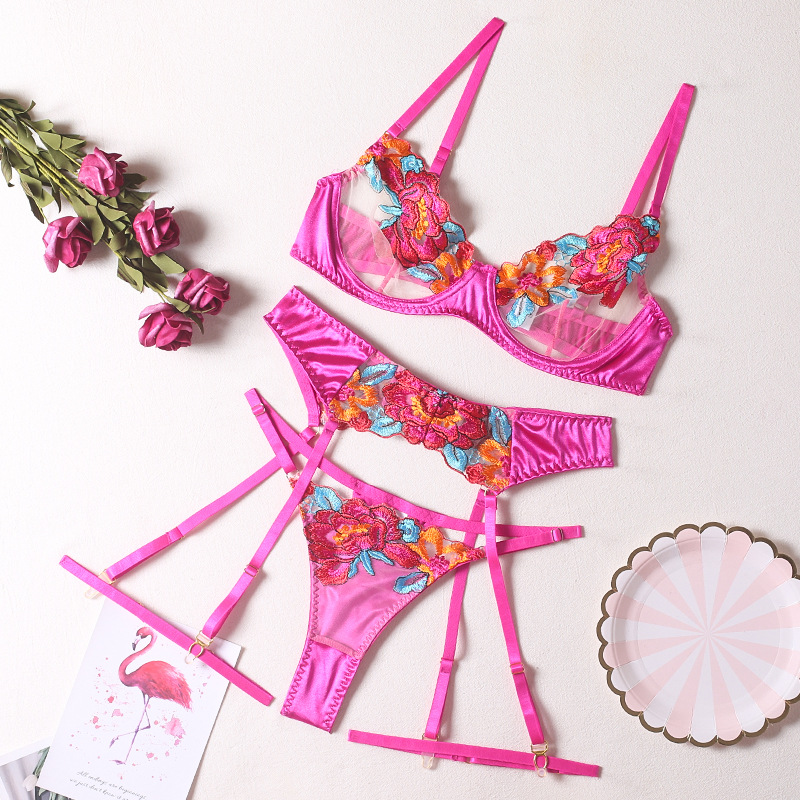 Conjunto Erótico Sexy de Renda - Embroidery Underwear avaliação e preço