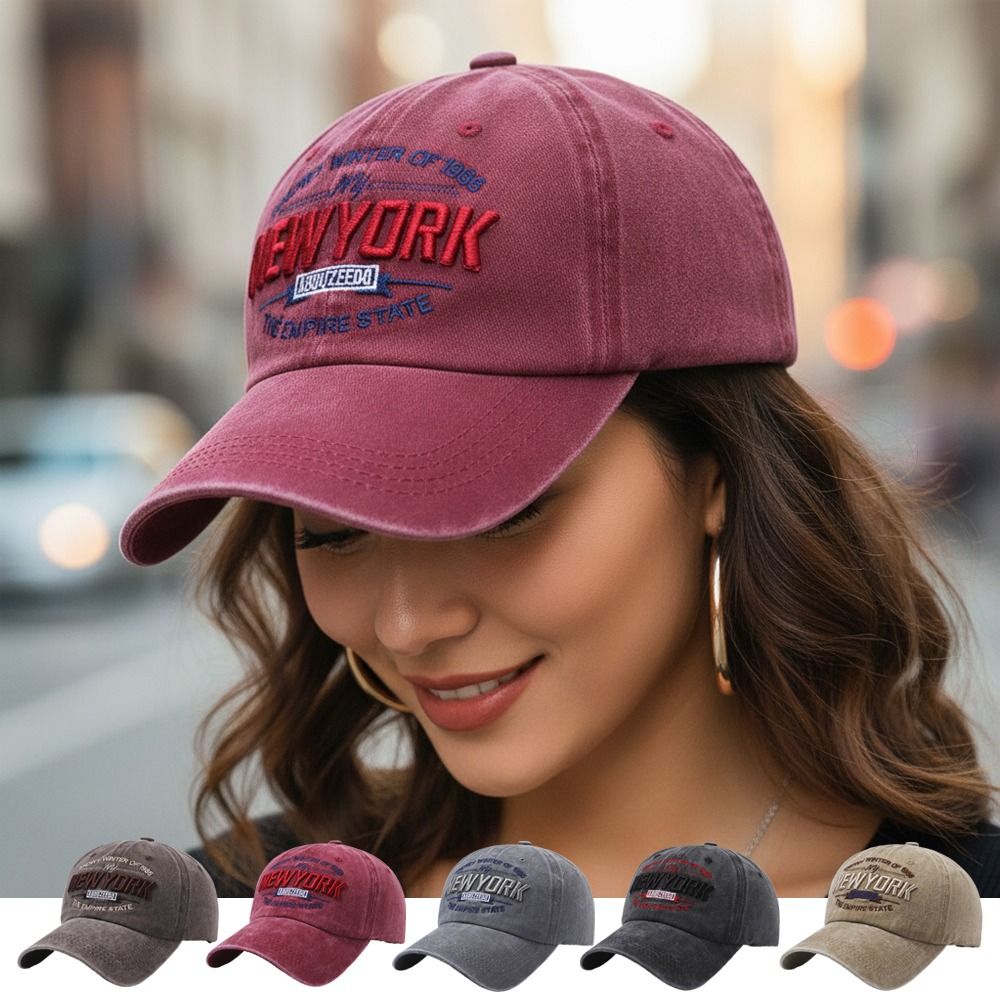 Boné Casual com Bordado de Let - Embroidery York avaliação e preço