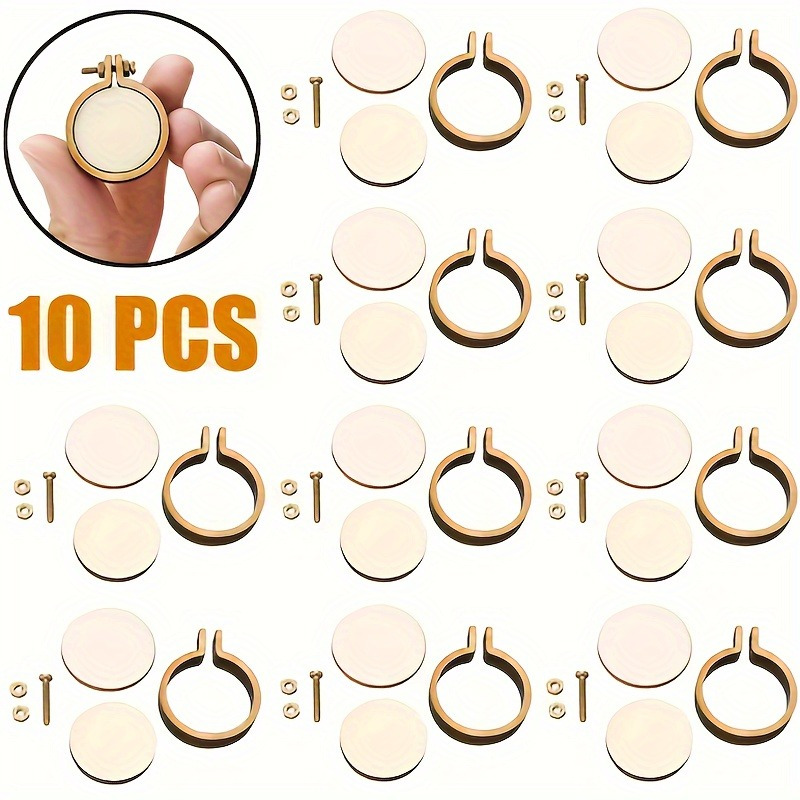 10 peças de mini bastidores de - Embroidery Hooping avaliação e preço