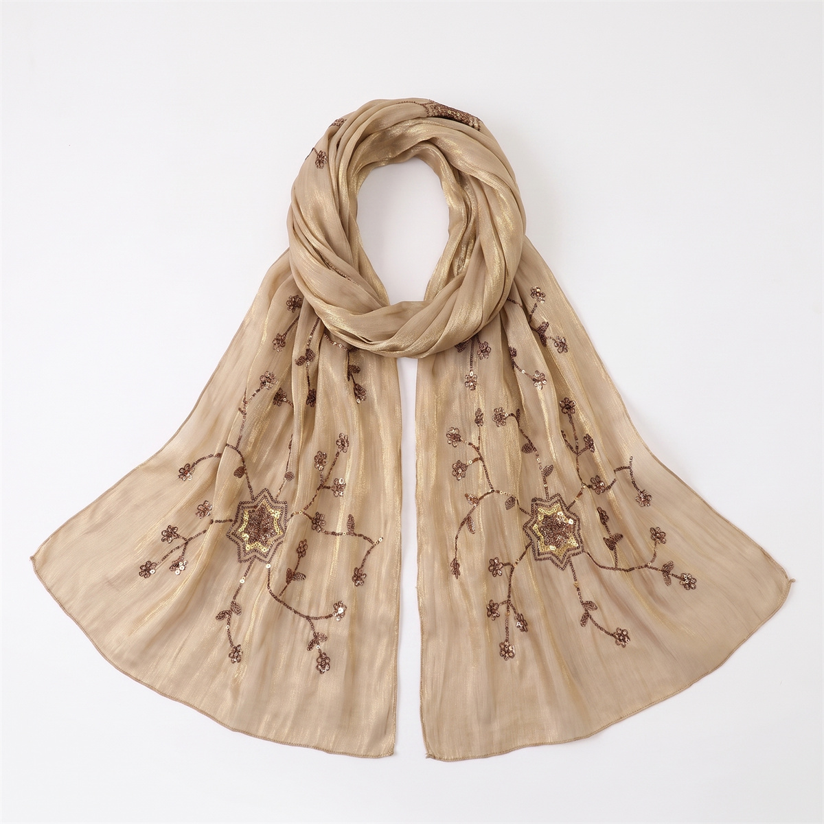 Lenço Hijab Fashion Crinkle co - Embroidery Fashion avaliação e preço