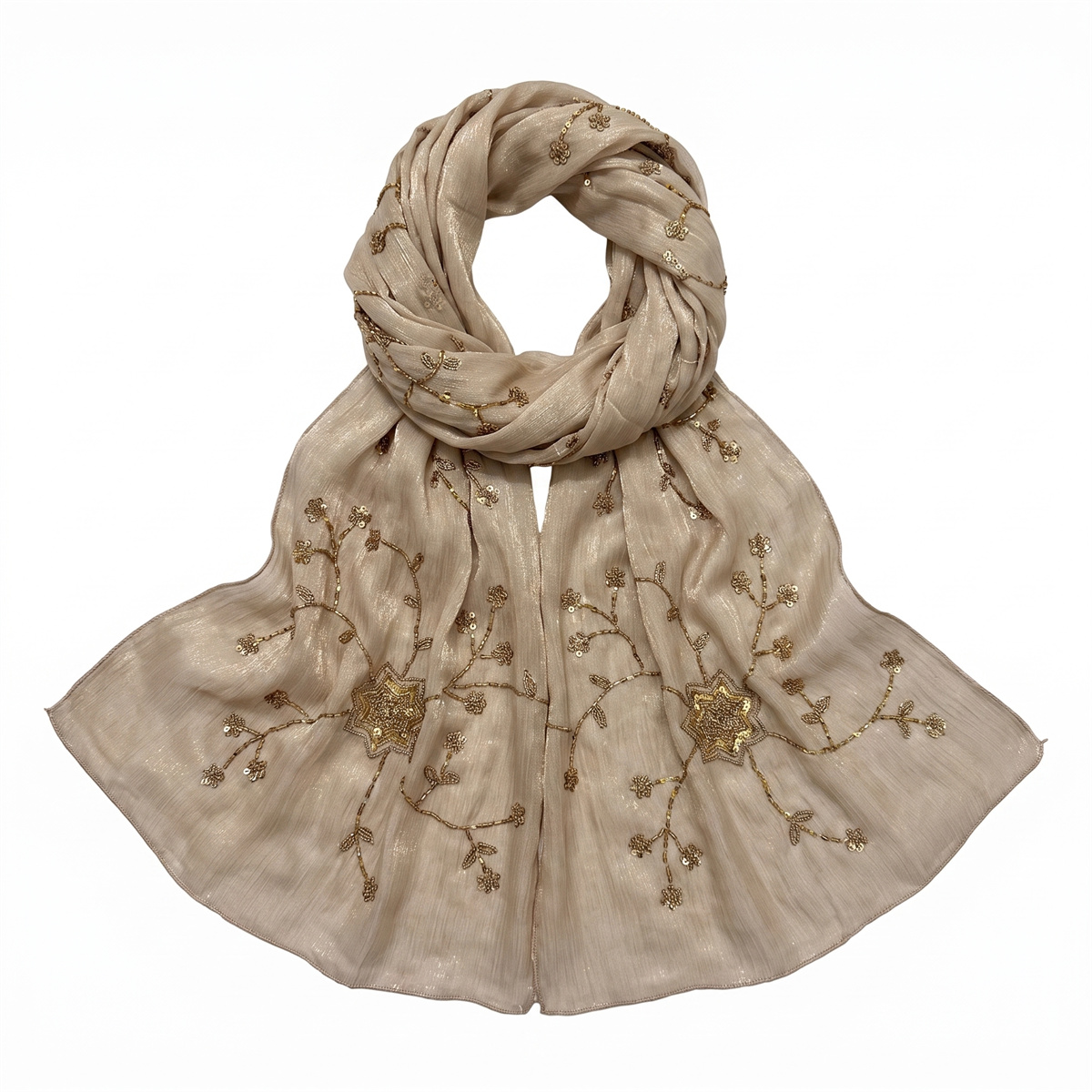 Lenço Hijab Fashion Crinkle co - Embroidery Fashion avaliação e preço