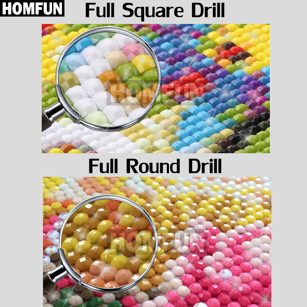 HOMFUN-DIY Pintura Diamante de - Embroidery Daisy avaliação e preço