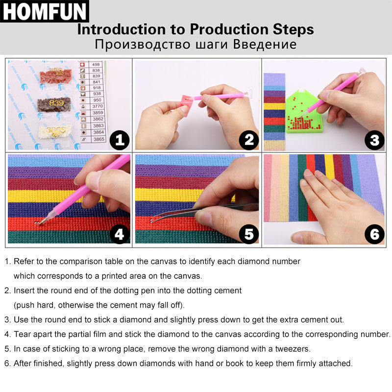 HOMFUN-DIY Pintura Diamante de - Embroidery Daisy avaliação e preço