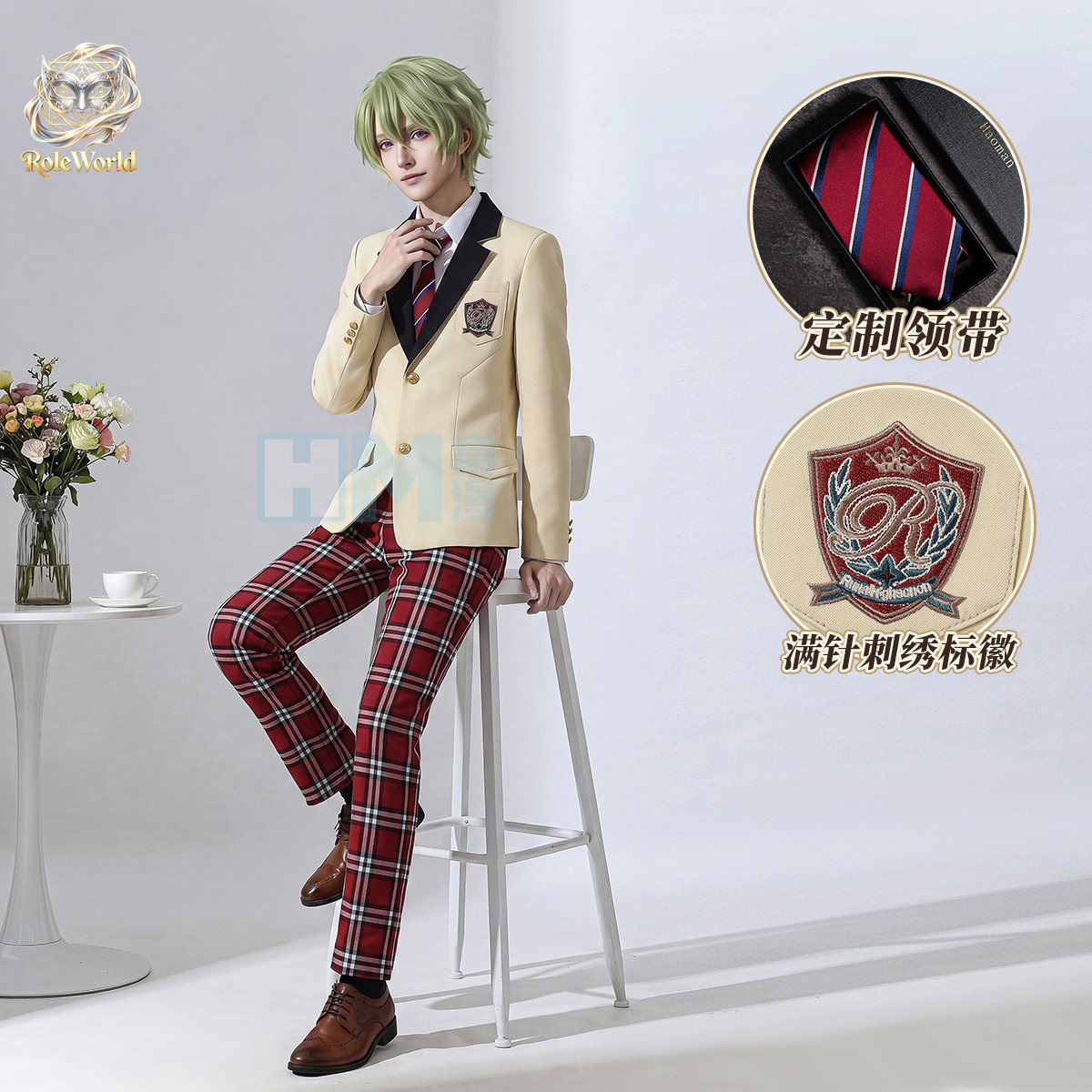 Fantasia de Cosplay do Uniform - Embroidery Outfit avaliação e preço