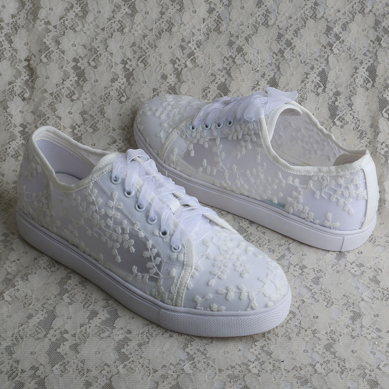 Tênis Brancos Wedopus para Mul - Embroidery Shoes avaliação e preço