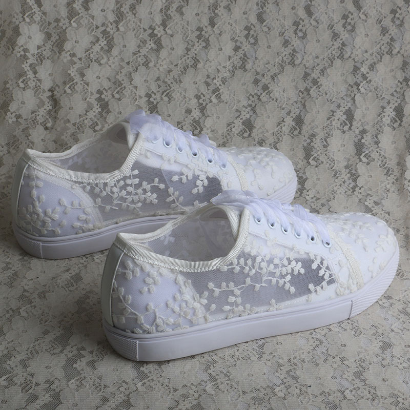 Tênis Brancos Wedopus para Mul - Embroidery Shoes avaliação e preço