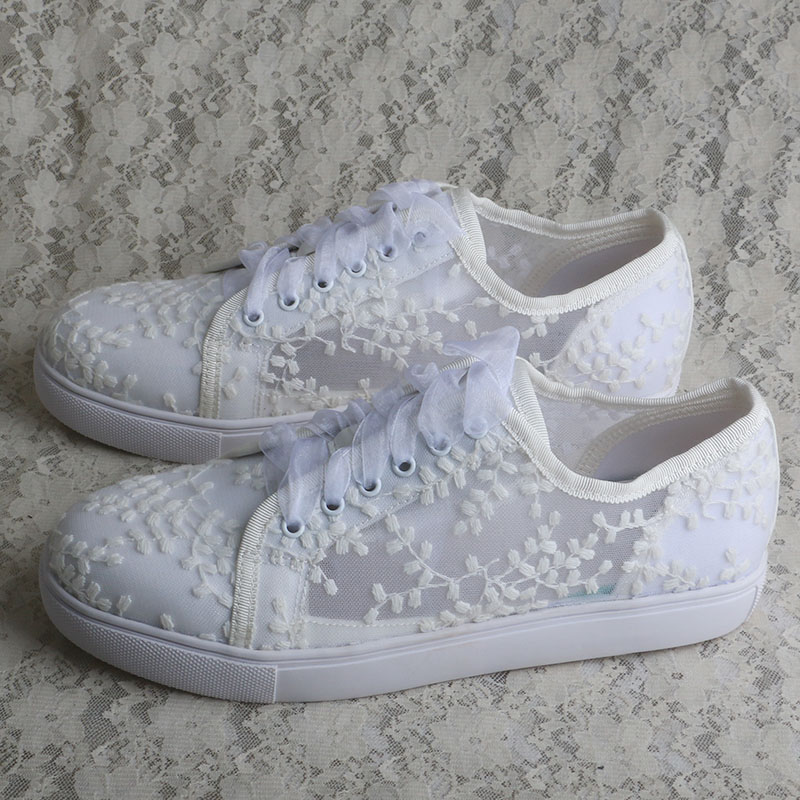 Tênis Brancos Wedopus para Mul - Embroidery Shoes avaliação e preço