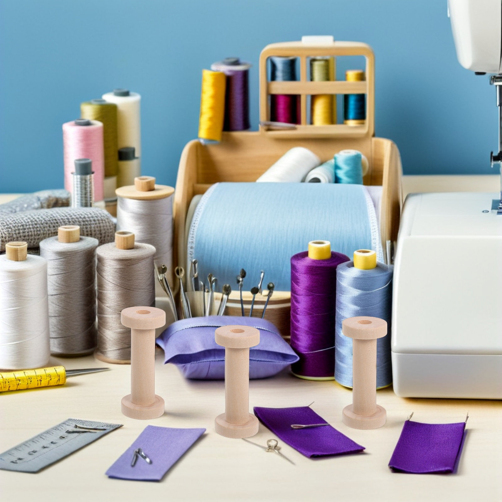 15 Peças de Bobinas de Madeira - Embroidery Yarn avaliação e preço