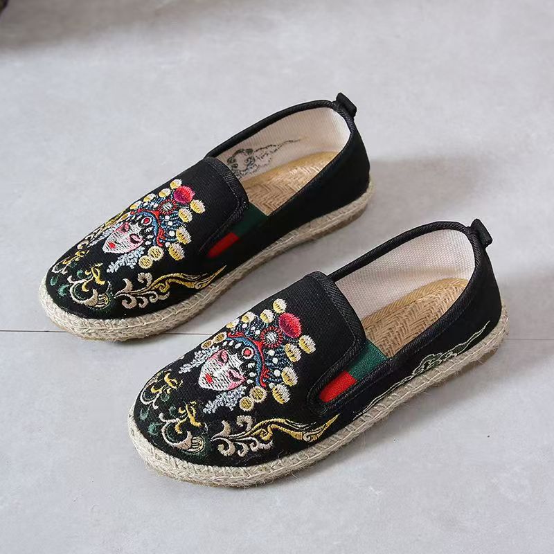 Sapatos femininos de tecido bo - Embroidery Style avaliação e preço