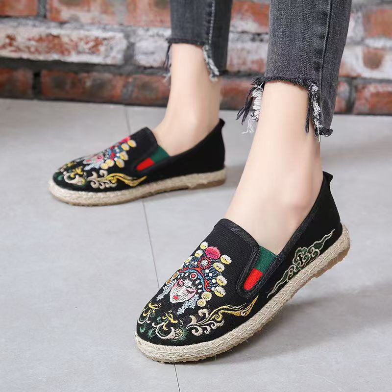 Sapatos femininos de tecido bo - Embroidery Style avaliação e preço