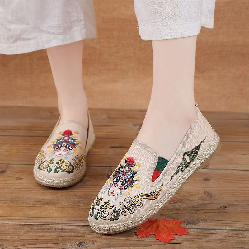 Sapatos femininos de tecido bo - Embroidery Style avaliação e preço