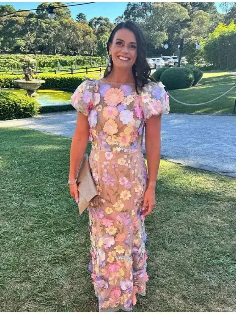 Moda flor bordado impressão ve - Embroidery Zari avaliação e preço