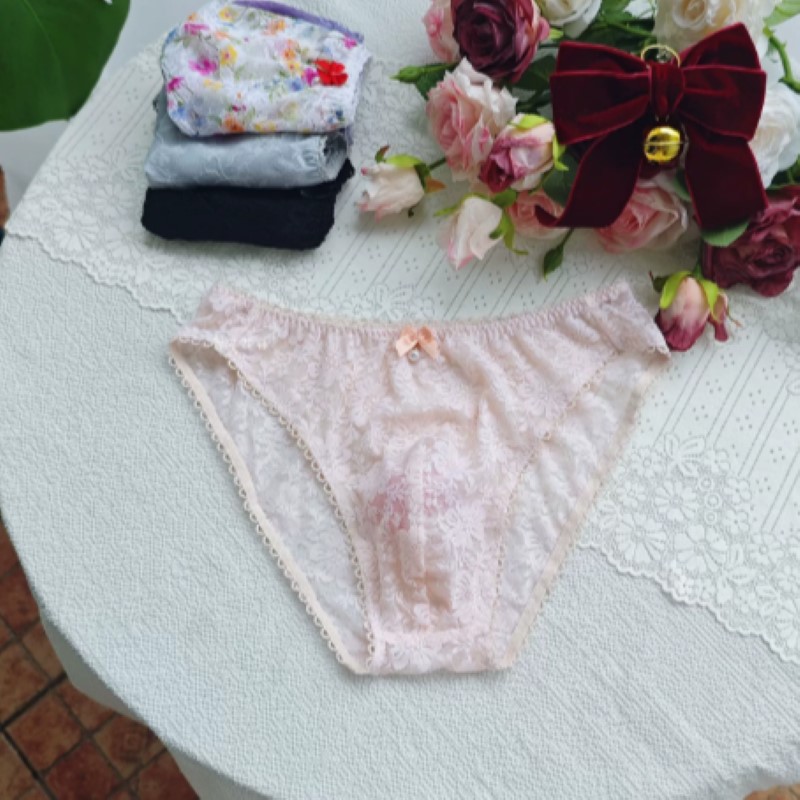 Cuecas de Renda Transparentes  - Embroidery Underwear avaliação e preço