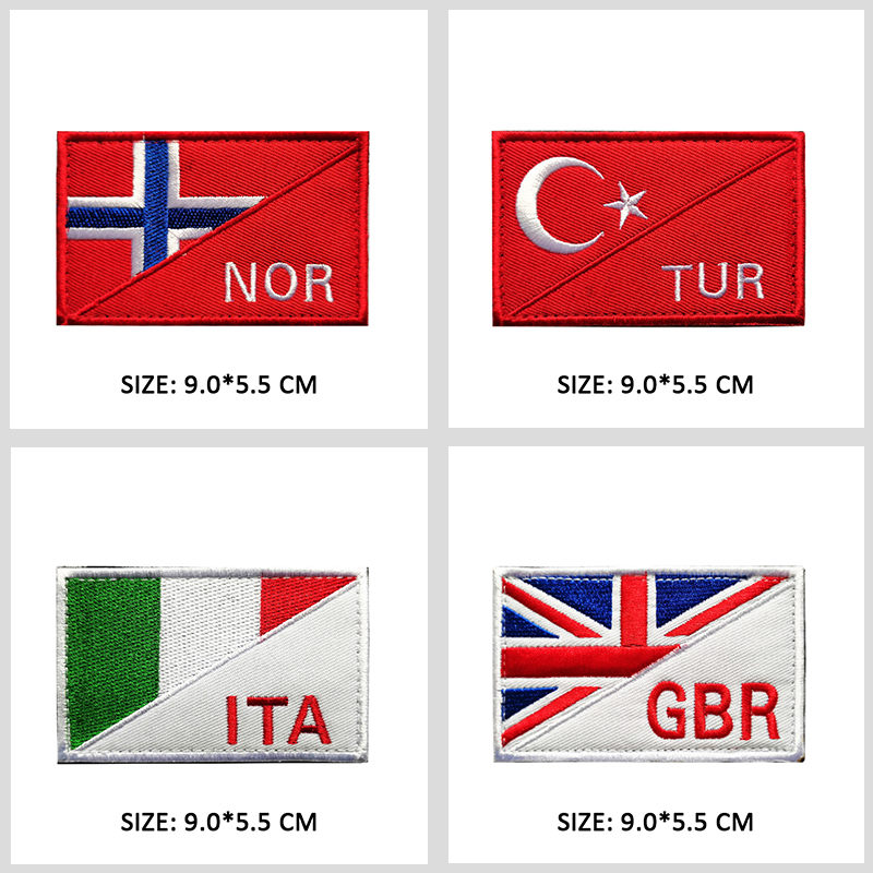 Remendo nacional da bandeira c - Embroidery Uk avaliação e preço