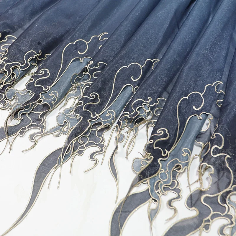 Tecido Gradiente de Folha de L - Embroidery Skirt avaliação e preço