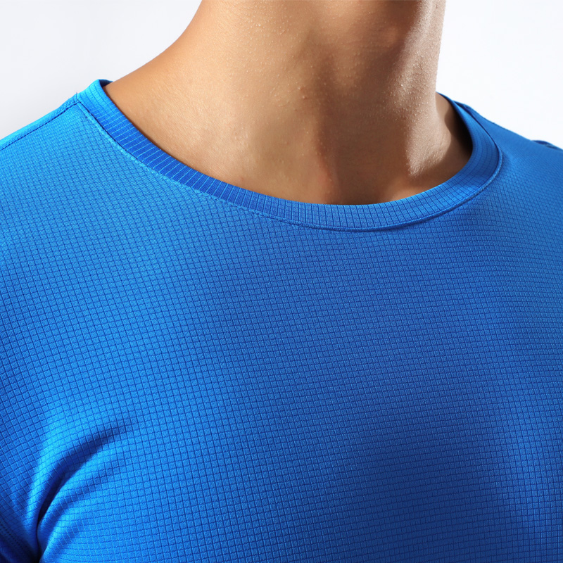 Camiseta esportiva de manga co - Embroidery Logo avaliação e preço