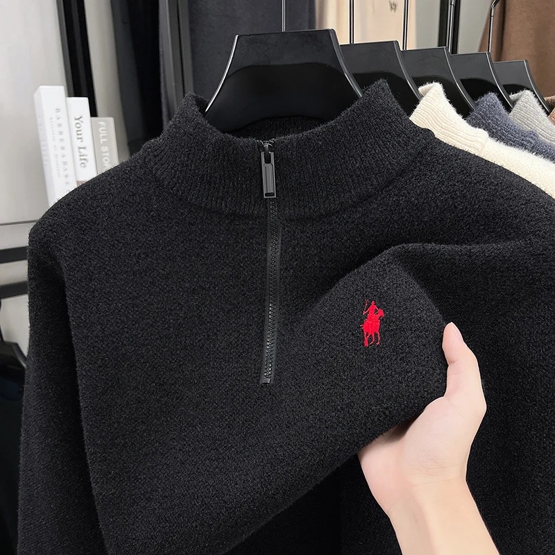 Suéter masculino de gola alta  - Embroidery Logo avaliação e preço