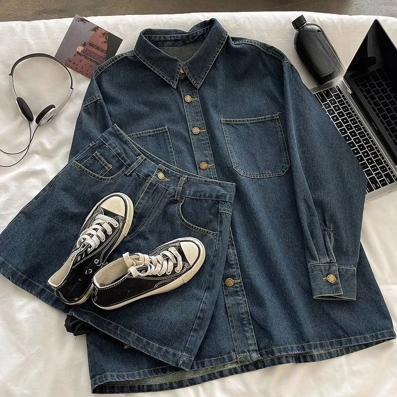 Conjunto de Saia Jeans Y2K: Ja - Embroidery Style avaliação e preço
