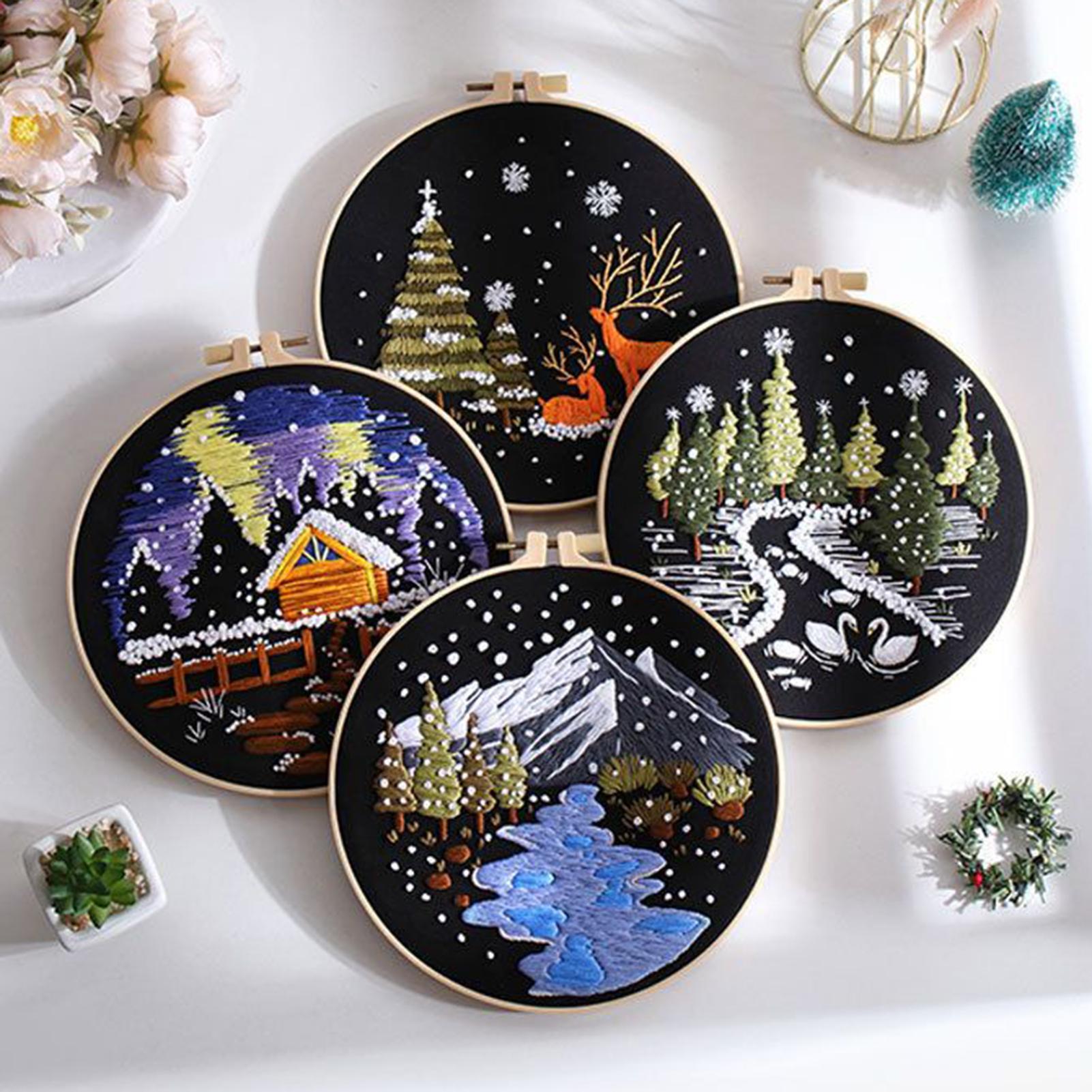 Kit de bordado de natal, fácil - Embroidery Kitchen avaliação e preço