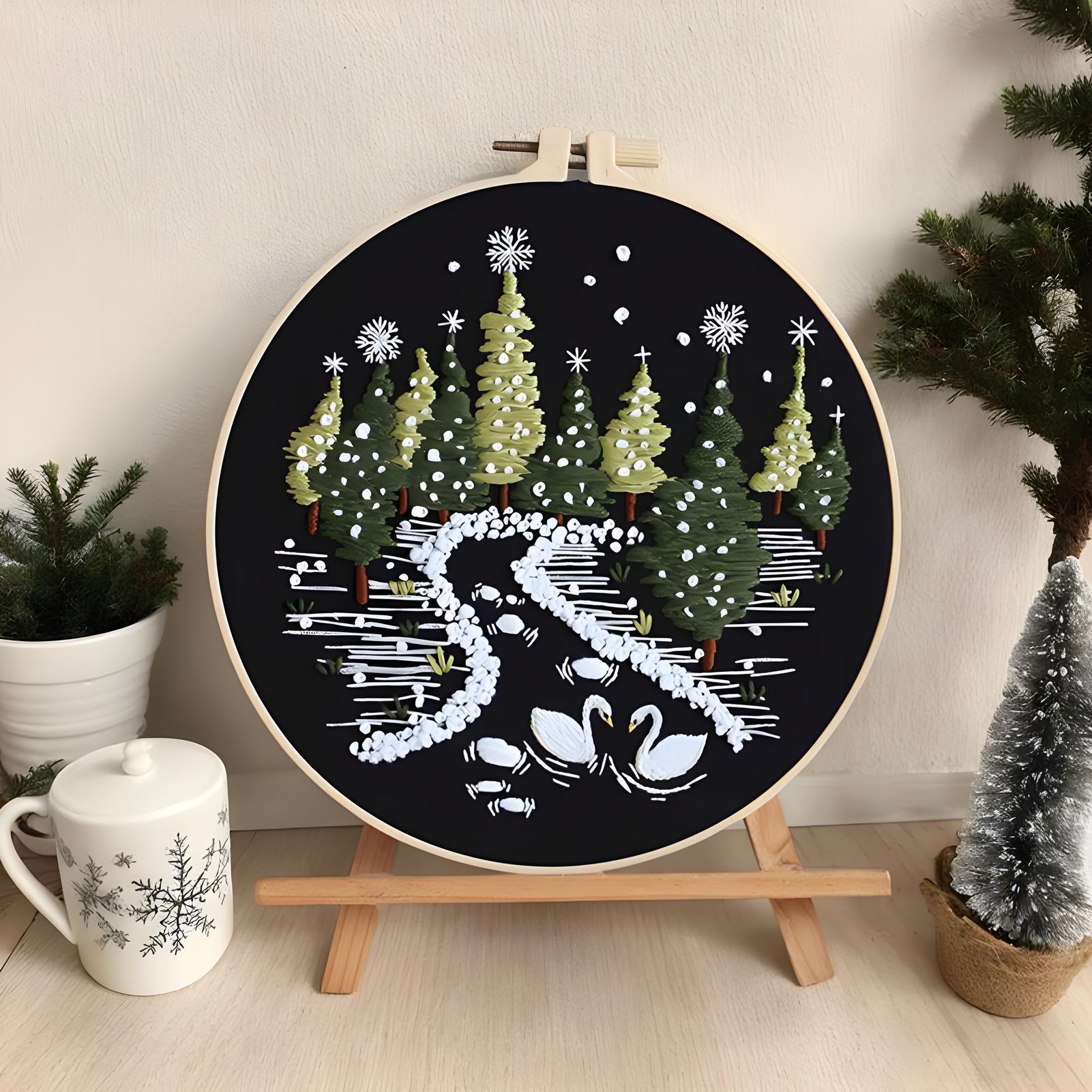Kit de bordado de natal, fácil - Embroidery Kitchen avaliação e preço