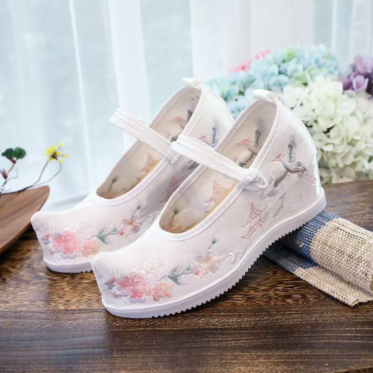 Mulheres aumentadas sapatos bo - Embroidery Shoes avaliação e preço