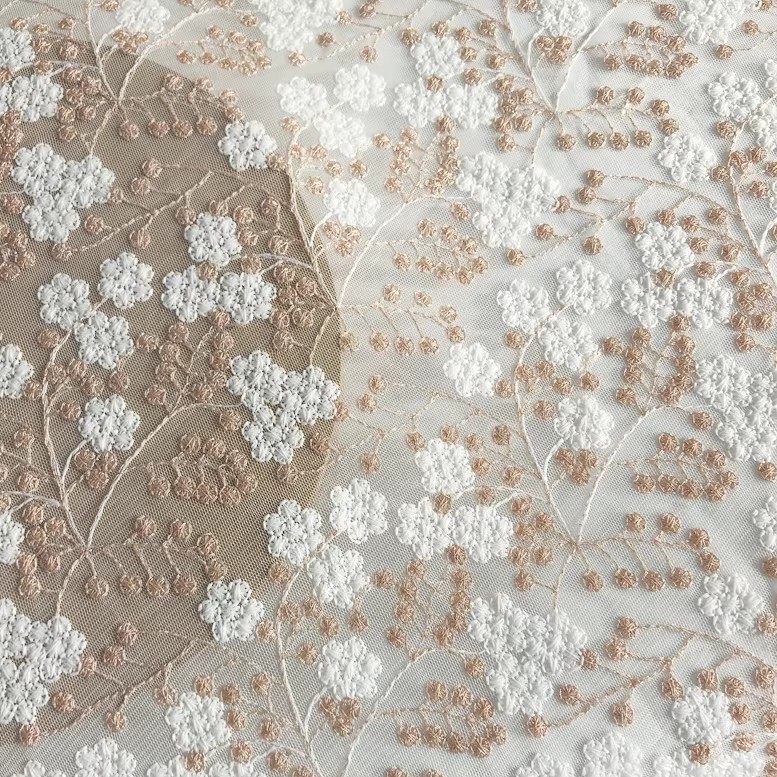 1 jarda 3d flor bordado tela t - Embroidery Skirt avaliação e preço