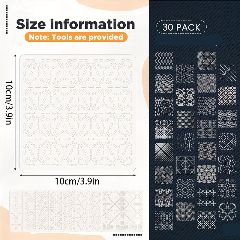 30 peças modelos de bordado di - Embroidery Yarn avaliação e preço