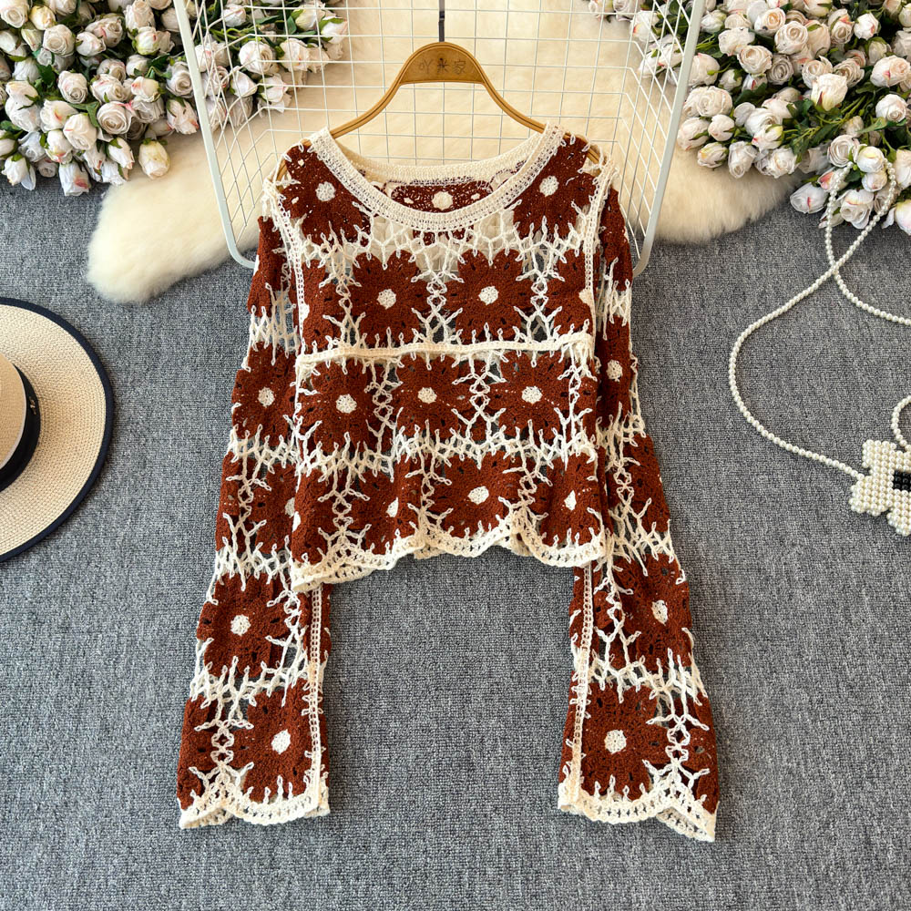 Blusa Cropped de Crochê Floral - Embroidery Daisy avaliação e preço