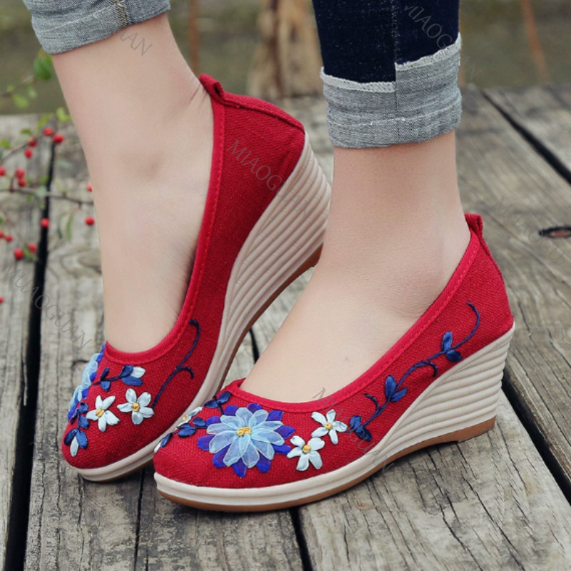 Sapatos Femininos Confortáveis - Embroidery Shoes avaliação e preço
