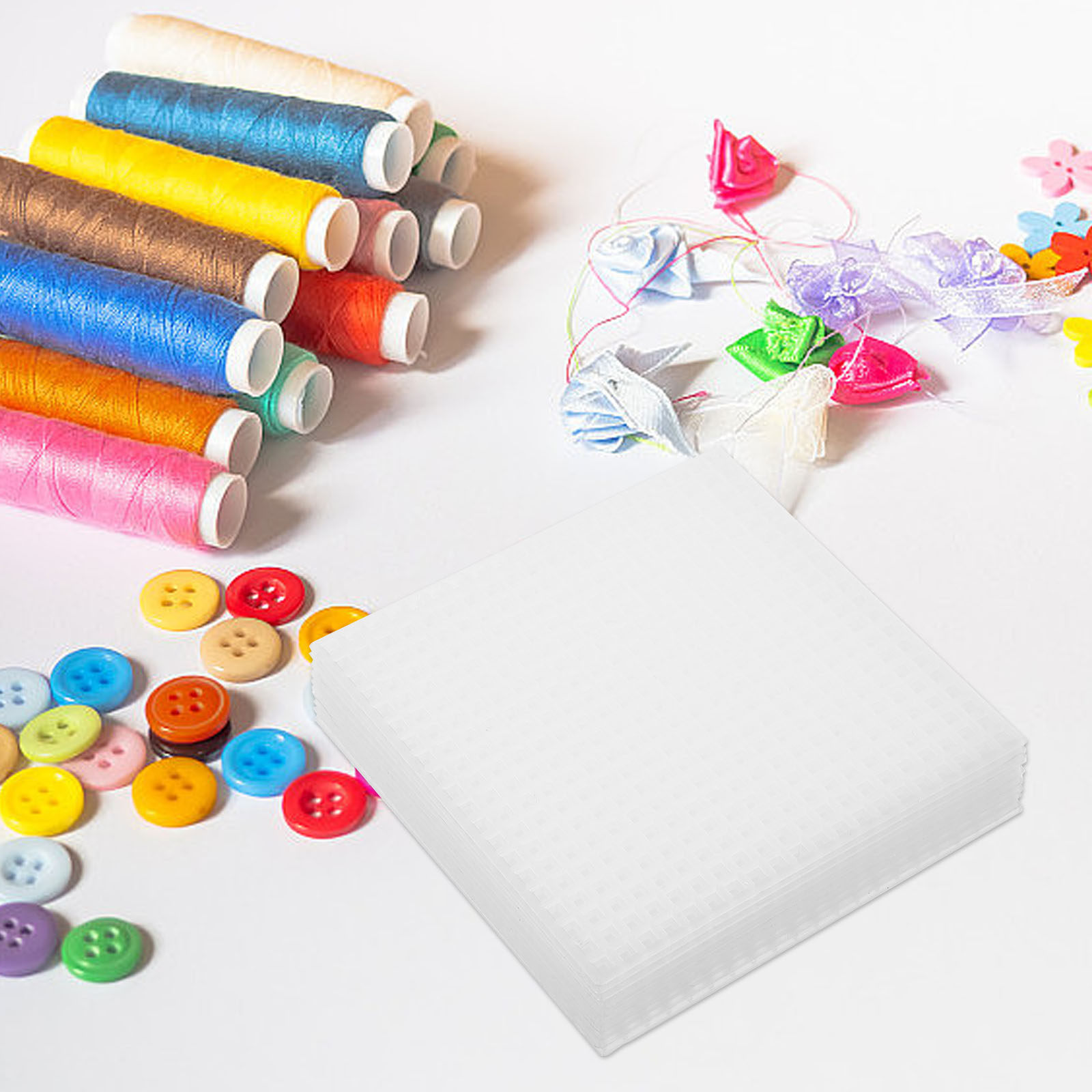 10 Peças de Telas Plásticas de - Embroidery Yarn avaliação e preço