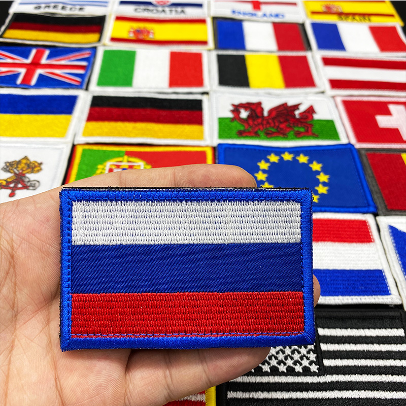 Bandeira do país bordado ganch - Embroidery Uk avaliação e preço