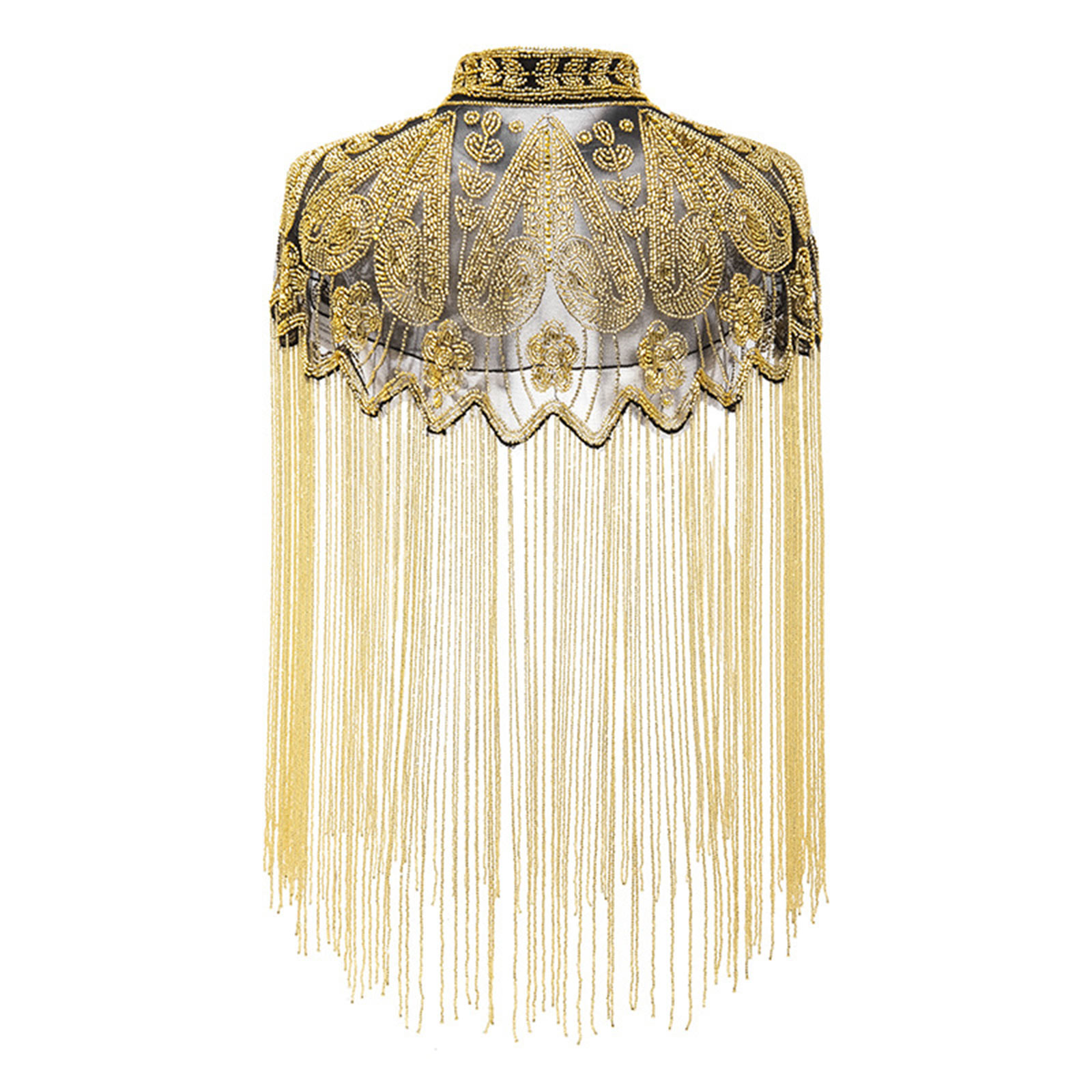 Lantejoulas frisadas capa de n - Embroidery Shawl avaliação e preço